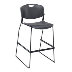 AmTab Tall Stackable Caf Chair - 24"W x 26"L x 43"H - Seat Height 31"H  (AMT-TALLSTACKCAFECHAIR-1)