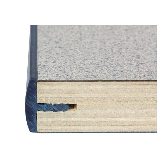 AmTab Training Table - Plywood Core - Modesty Panel - Rectangle - 18"W x 96"L (AmTab AMT-TT188DPM) - SchoolOutlet