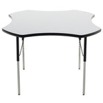 AmTab Whiteboard Table Markerboard Table Dry Erase Table - Activity Legs - Clover - 48