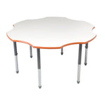 AmTab Whiteboard Table Markerboard Table Dry Erase Table - Activity Legs - Flower - 60