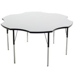 AmTab Whiteboard Table Markerboard Table Dry Erase Table - Activity Legs - Flower - 60