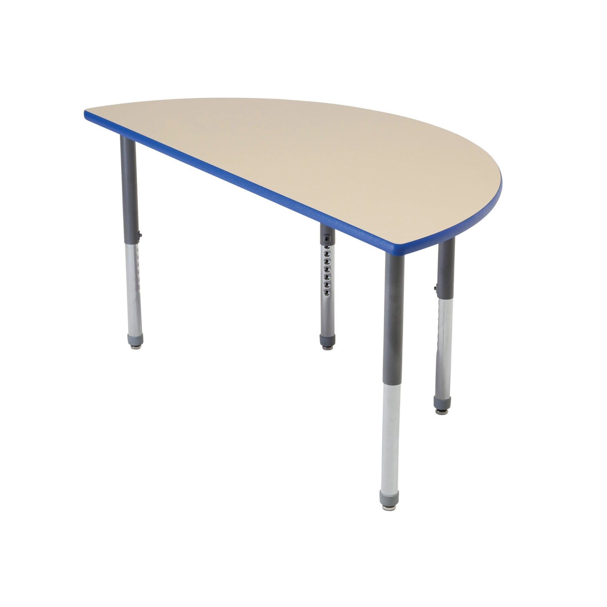 AmTab Whiteboard Table Markerboard Table Dry Erase Table - Activity Legs - Half Round - Half 48" Diameter (AmTab AMT-WAHR48D) - SchoolOutlet
