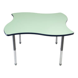 AmTab Whiteboard Table Markerboard Table Dry Erase Table - Activity Legs - Quaver - 54"W x 54"L  (AmTab AMT-WAQ60D)