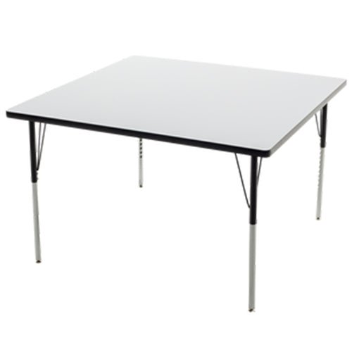 AmTab Whiteboard Table Markerboard Table Dry Erase Table - Activity Legs - Square - 42"W x 42"L (AmTab AMT-WASQ42D) - SchoolOutlet