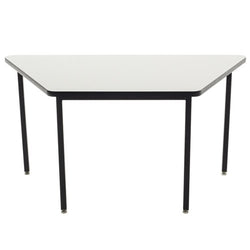 AmTab Whiteboard Table Markerboard Table Dry Erase Table - Utility - All Welded - TrapE-Zoid - 30"W x 60"L  (AmTab AMT-WAWT305D)