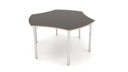 CEF ESTO Table 50" x 30" HPL on Particle Board w/ T-Molding Top and Adjustable Height Legs