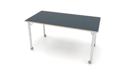 CEF ESTO Table 65.5" x 34" HPL on Particle Board w/ T-Molding Top and Adjustable Height Legs