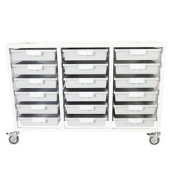 Certwood Class Act Cart - Slim Line - 18 Module - Mobile Storage Cart  (CRT-CE2106)