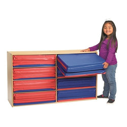 Children's Factory Value Line 3-Section Rest Mat Storage - Holds 8 CHI-ANG7167