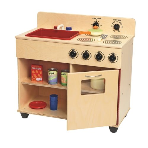 Children's Factory Value Line Birch 2-In-1 Kitchen CHI-ANG9087 - SchoolOutlet