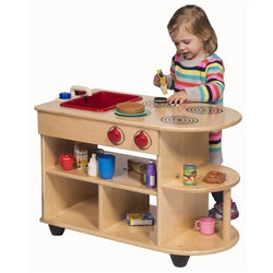 Children's Factory Value Line Birch Toddler 2-In-1Kitchen CHI-ANG9092