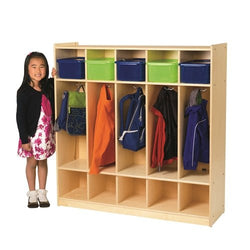 Children's Factory Value Line Birch 5-Section Locker CHI-ANG9154