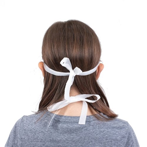 Children's Factory Youth White Face Mask with Ties (CF05) - SchoolOutlet