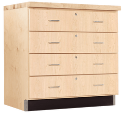 Diversified Woodcrafts Maple Base Cabinet - 4 Drawers (Diversified Woodcrafts DIV-121-3622M)