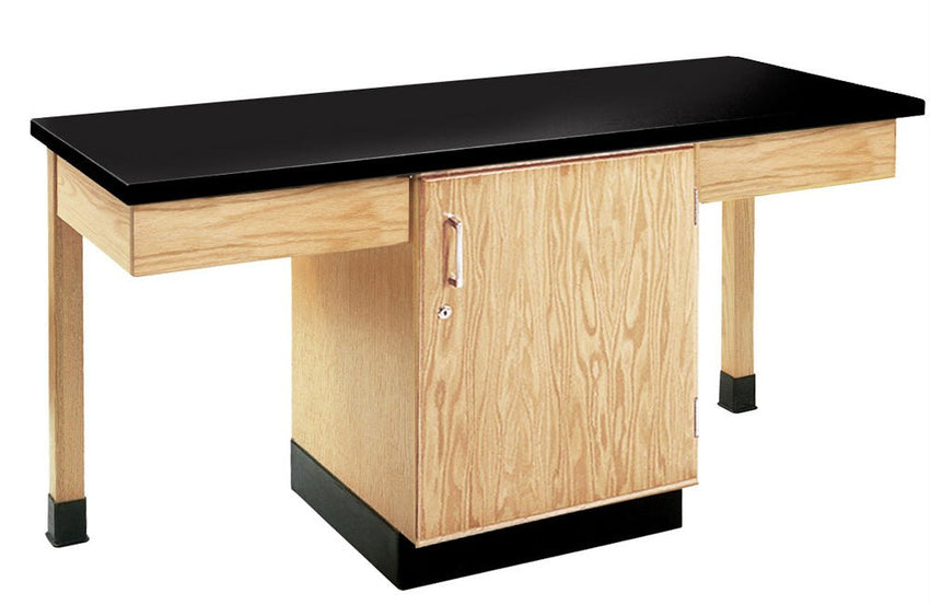 Diversified Woodcrafts 2 Station Table w/ Door - 66"W x 24"D - SchoolOutlet