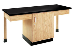 Diversified Woodcrafts 2 Station Table w/ Door - 66"W x 24"D