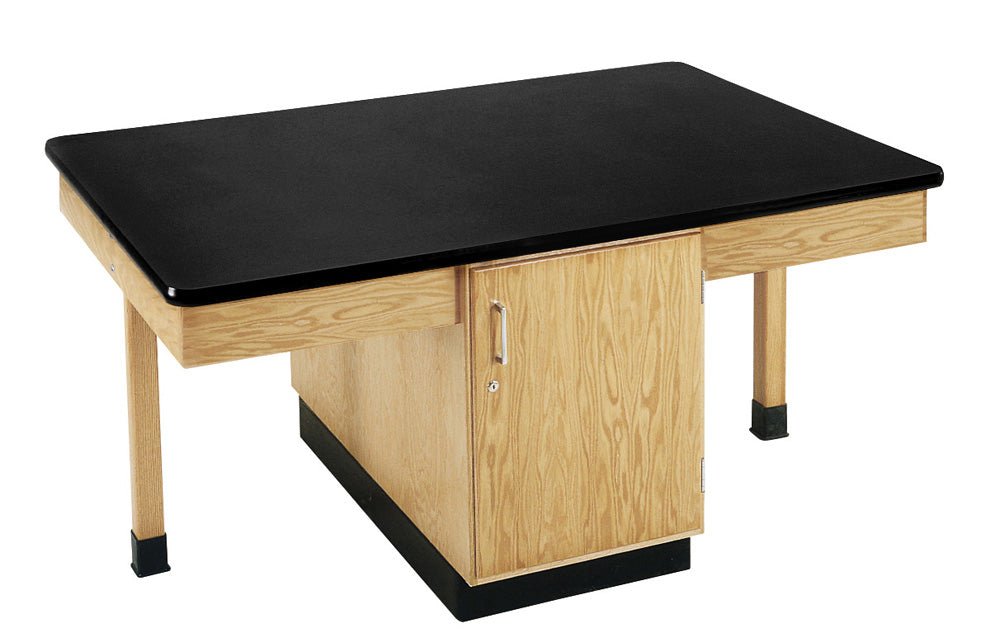 Diversified Woodcrafts 4 Station Table w/ Door - 66"W x 42"D - SchoolOutlet