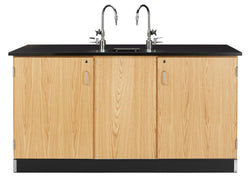 Diversified Woodcrafts Lab Station, 2 Student w/ Door Cabinet (Diversified Woodcrafts DIV-2926K)