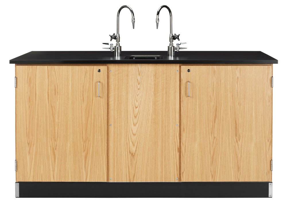 Diversified Woodcrafts Lab Station, 2 Student w/ Door Cabinet (Diversified Woodcrafts DIV-2926K) - SchoolOutlet