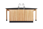 Diversified Woodcrafts Forward Vision I Workstation, 4 Student w/ Sink (Diversified Woodcrafts DIV-2946K) - SchoolOutlet