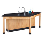 Diversified Woodcrafts Forward Vision I Workstation, 4 Student w/ Sink (Diversified Woodcrafts DIV-2946K) - SchoolOutlet