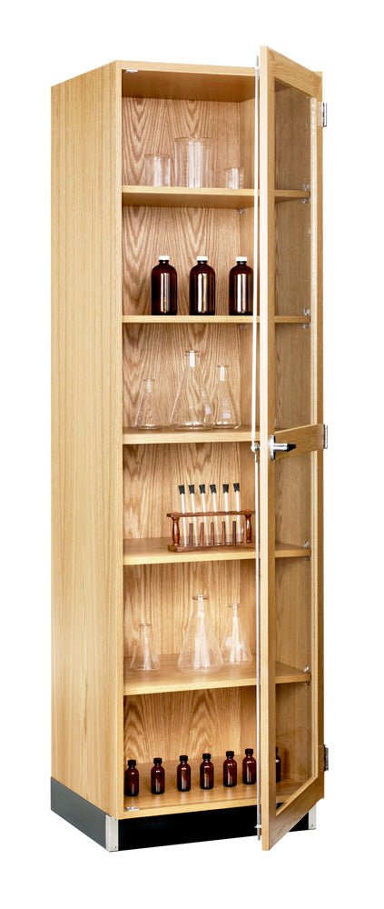 Diversified Woodcrafts Wall Storage Cabinet w/ Glass Doors - 24" W X 22" D (Diversified Woodcrafts DIV-315-2422K) - SchoolOutlet