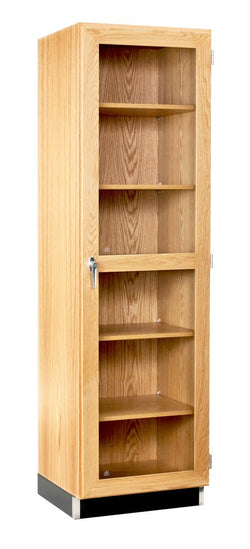Diversified Woodcrafts Wall Storage Cabinet w/ Glass Doors 24"W x 22"D x 84"H (DIV-315-2422K)