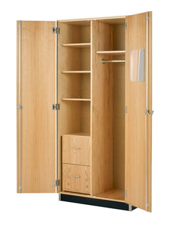 Diversified Woodcrafts Oak Wardrobe Storage Cabinet - 36" W x 22" D (Diversified Woodcrafts DIV-360-3622K)