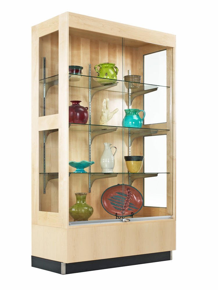 Diversified Woodcrafts Premier Display Cabinet - 48"W x 84"H x 22"D (Diversified Woodcrafts DIV-380-4822M) - Maple - SchoolOutlet