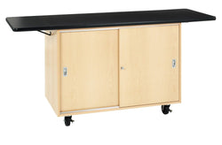 Diversified Woodcrafts Classic Mobile Demonstration Table - 48" W x 24" D (Diversified Woodcraft DIV-4121MF)
