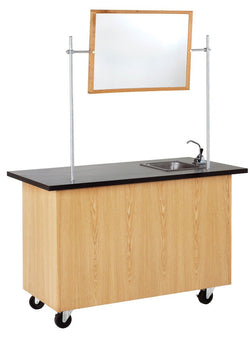 Diversified Woodcrafts Mobile Instructor's Desk - 48"W x 28"D (Diversified Woodcrafts DIV-4332K)