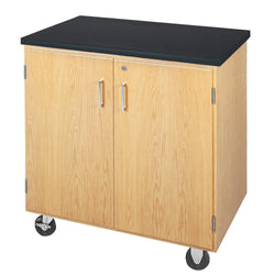 Diversified Woodcrafts Mobile Storage Cabinet w/ ChemGuard Top - 36" W x 24" D (Diversified Woodcraft DIV-4402K)