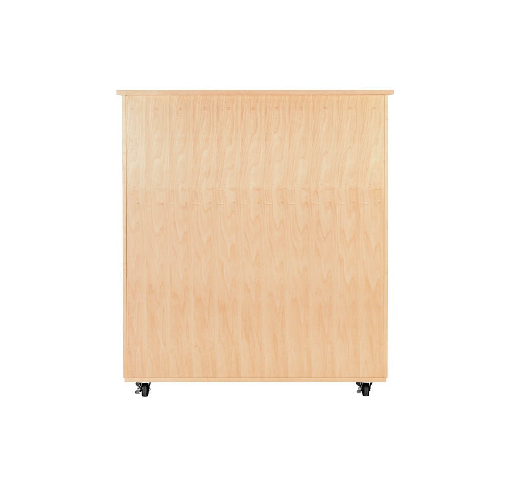 Diversified Woodcrafts Mobile Microscope Cabinet - Solid Oak (Diversified Woodcrafts DIV-4711K) - SchoolOutlet