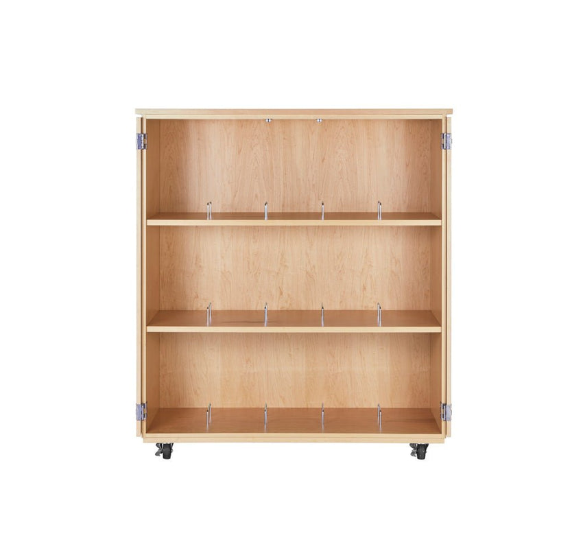 Diversified Woodcrafts Mobile Microscope Cabinet - Solid Maple (Diversified Woodcrafts DIV-4711M) - SchoolOutlet