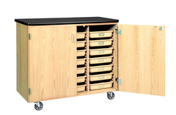 Diversified Woodcrafts Mobile Tote Tray Cabinet (Diversified Woodcrafts DIV-4751K)