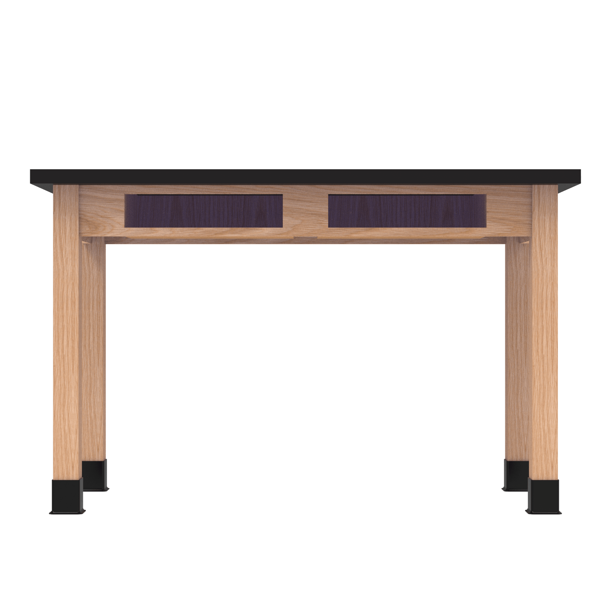 Diversified Woodcrafts Science Table w/ Book Compartment - 54" W x 30" D - Solid Oak Frame and Adjustable Glides - SchoolOutlet