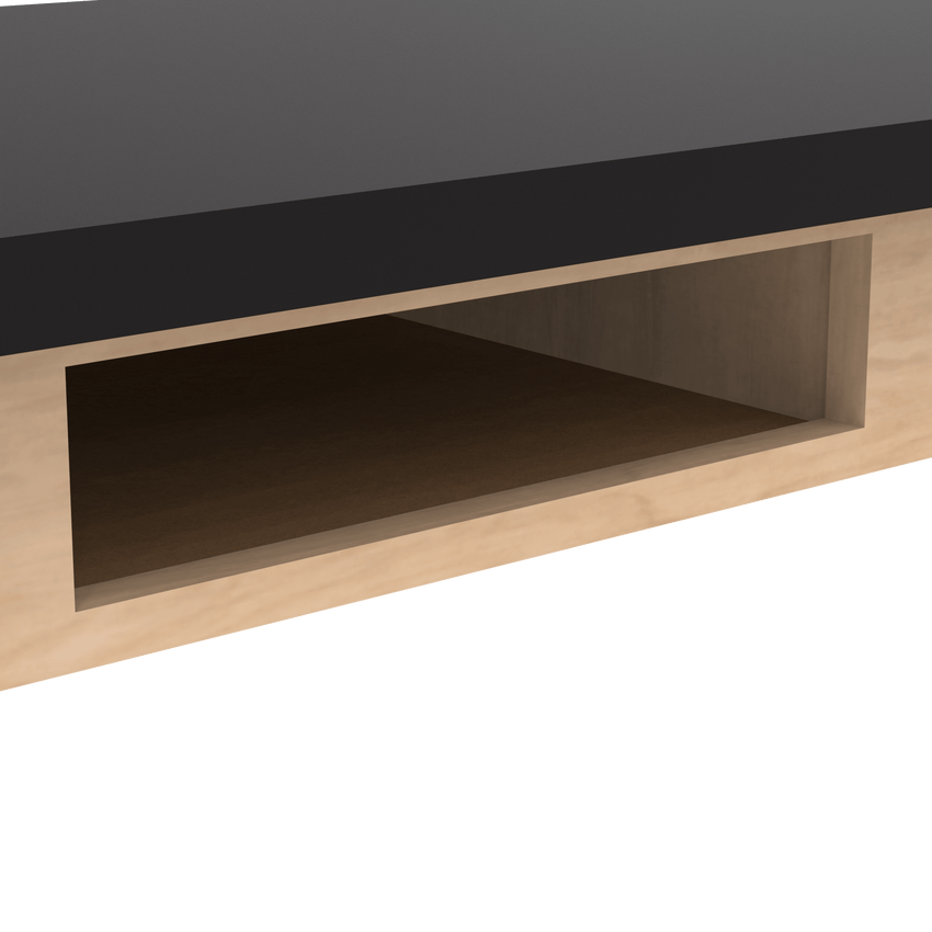 Diversified Woodcrafts Science Table w/ Book Compartment - 72" W x 24" D - Solid Oak Frame and Adjustable Glides - SchoolOutlet