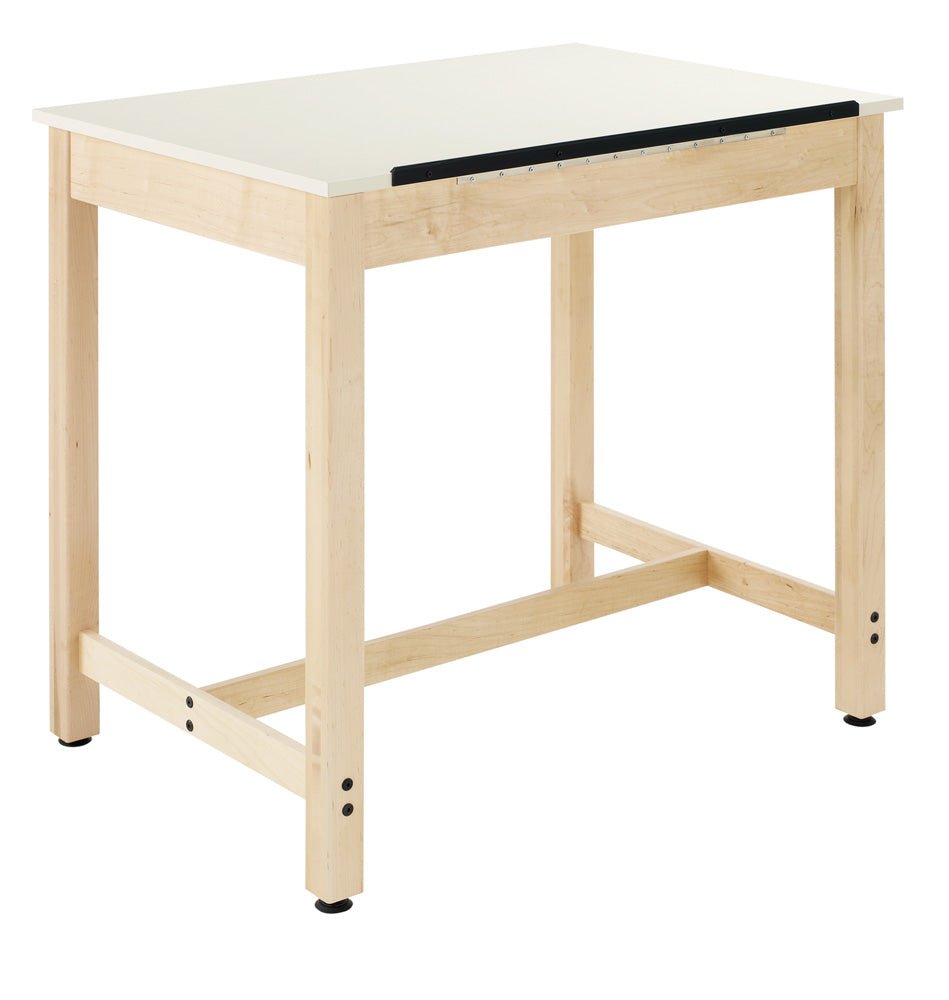 Diversified Woodcrafts Art / Drafting Table w/ 1 Piece Adjustable - 42"W x 30"D (Diversified Woodcrafts DIV-DT-30A) - SchoolOutlet