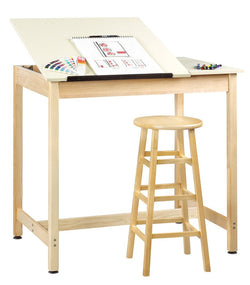 Diversified Woodcrafts Art / Drafting Table w/ 2 Piece Adjustable - 42"W x 30"D (Diversified Woodcrafts DIV-DT-60SA)