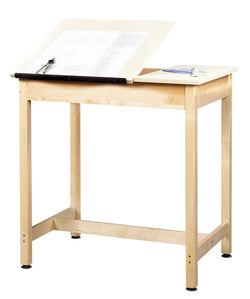 Diversified Woodcrafts Art / Drafting Table w/ 2 Piece Top - 36"W x 24"D x 36"H (Diversified Woodcrafts DIV-DT-9SA37)