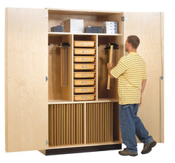 Diversified Woodcrafts Drafting Supply Cabinet w/ Tools - 48"W x 22"D (Diversified Woodcrafts DIV-DTC-24WT)