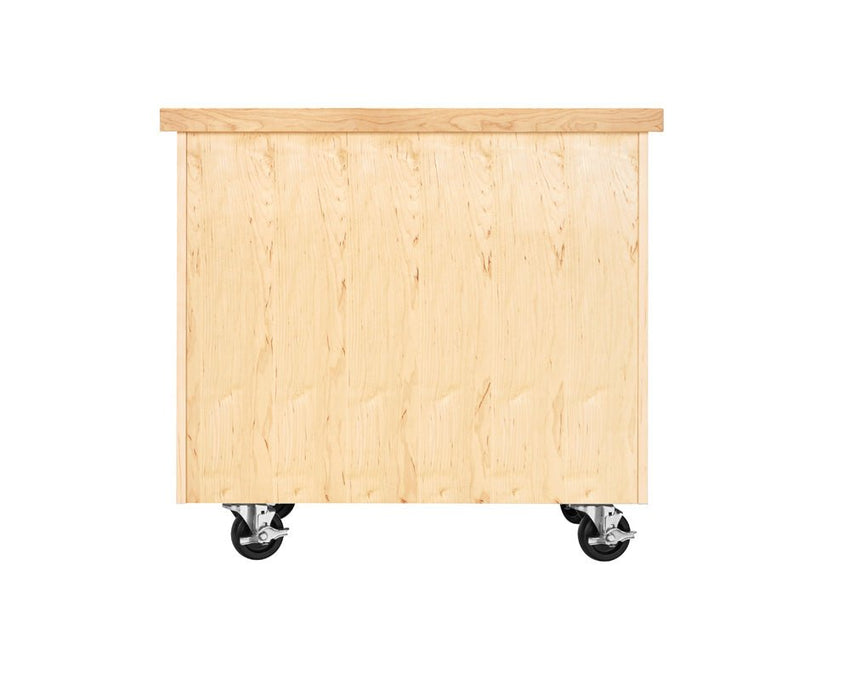 Diversified Woodcrafts Enclosed Mobile Demonstration Cabinet - 36"W x 24"D (Diversified Woodcrafts DIV-EMDC-2436M) - SchoolOutlet