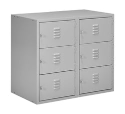 Diversified Woodcrafts 6 Horizontal Metal Locker Base - 36"W x 21"D (Diversified Woodcrafts DIV-LB-6A)