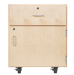 Diversified Woodcrafts Mobile Storage M-Series Cabinet 1 Door/Drawer (30" H) (Diversified Woodcrafts DIV-M95-2422-H30M)