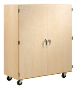 Diversified Woodcrafts Mobile Shelf Storage Cabinet - 48"W x 22"D (Diversified Woodcrafts DIV-MSSC-200)