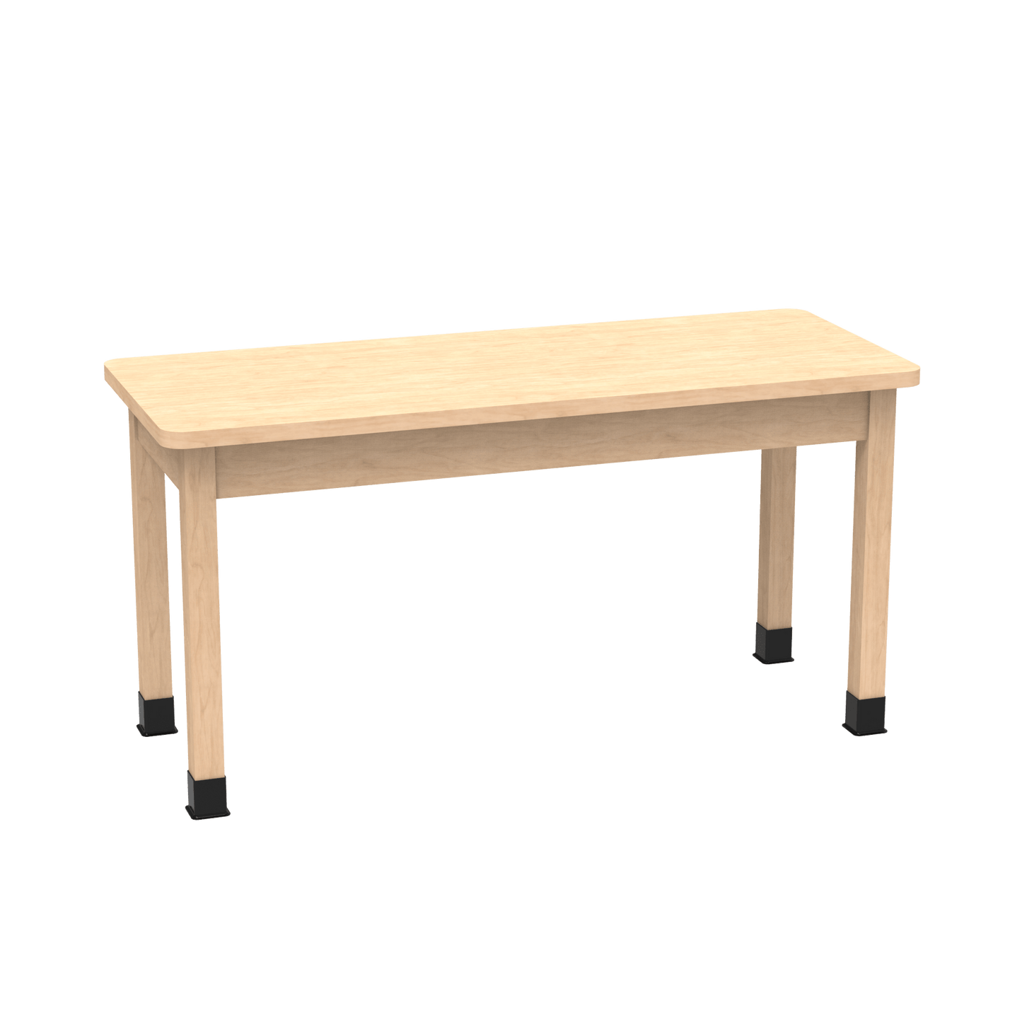 Diversified Woodcrafts Science Table - Plain Apron - 48" W x 42" D - Solid Wood Frame and Adjustable Glides - SchoolOutlet