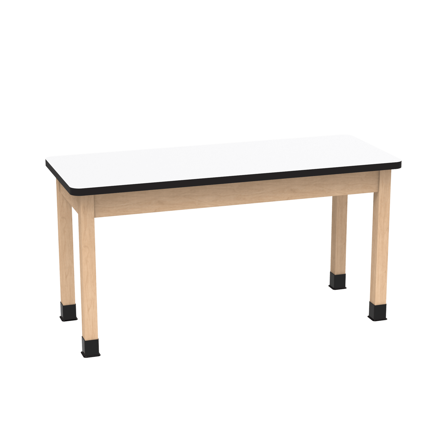 Diversified Woodcrafts Science Table - Plain Apron - 60" W x 36" D - Solid Wood Frame and Adjustable Glides - SchoolOutlet