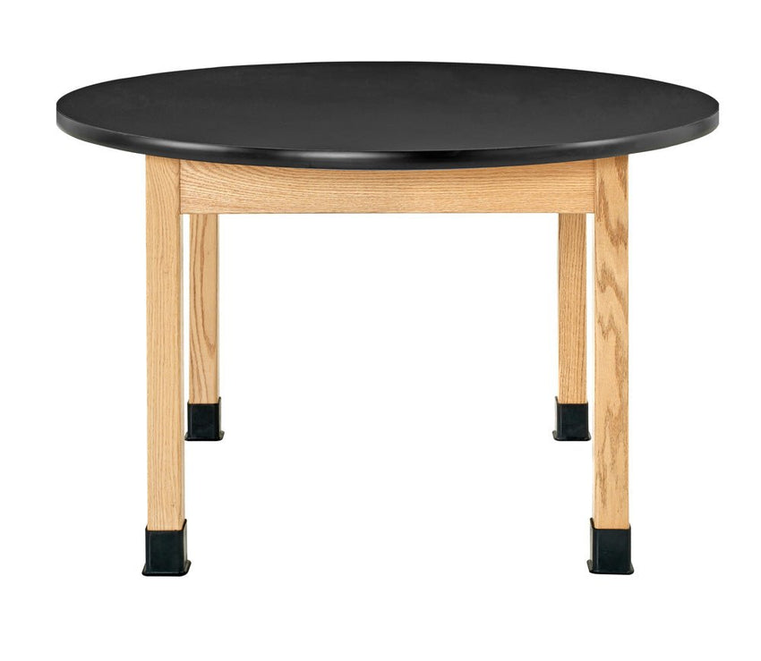 Diversified Woodcrafts Science Table - Plain Apron - Round 48" Diameter - Solid Wood Frame and Adjustable Glides - SchoolOutlet