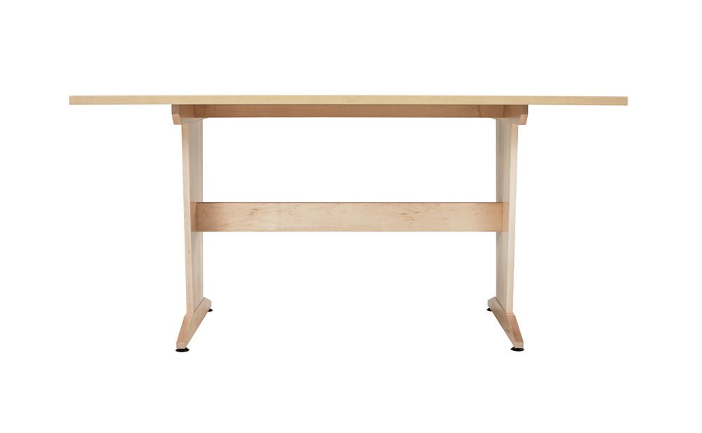 Diversified Woodcrafts Extra Large Pedestal Table - 72"W x 48"D x 36"H (Diversified Woodcrafts DIV-PT-7248PNB) - SchoolOutlet