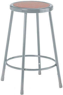 Diversified Woodcrafts Hardboard Seat Steel Stool - 24"H (Diversified Woodcrafts DIV-S-24)